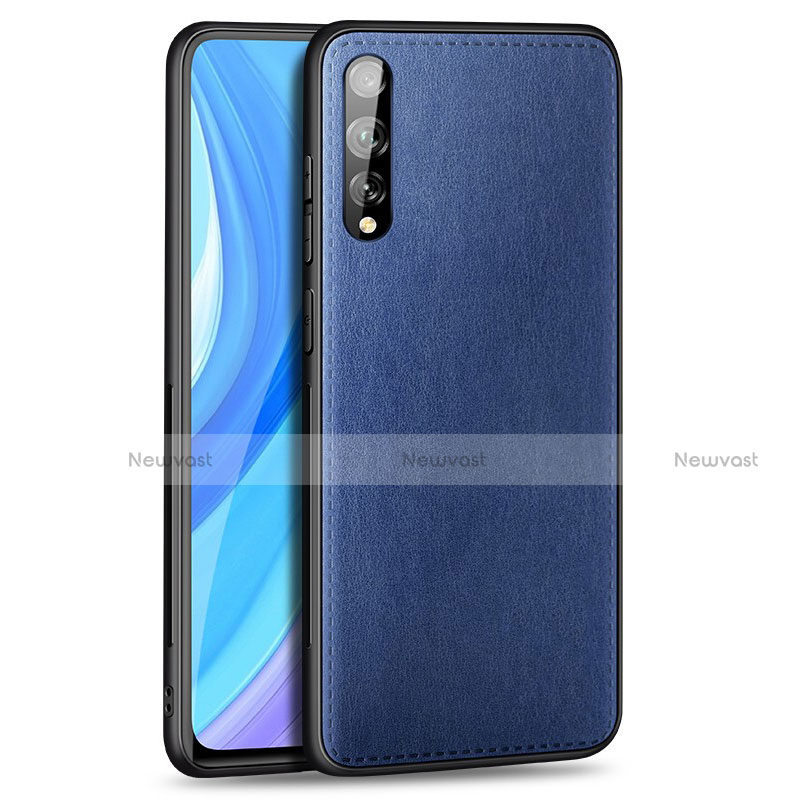 Soft Luxury Leather Snap On Case Cover for Huawei Y8p