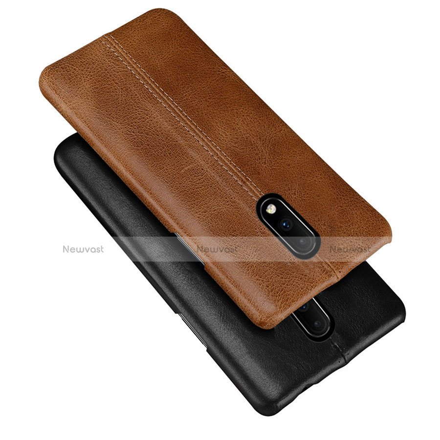 Soft Luxury Leather Snap On Case Cover for OnePlus 7