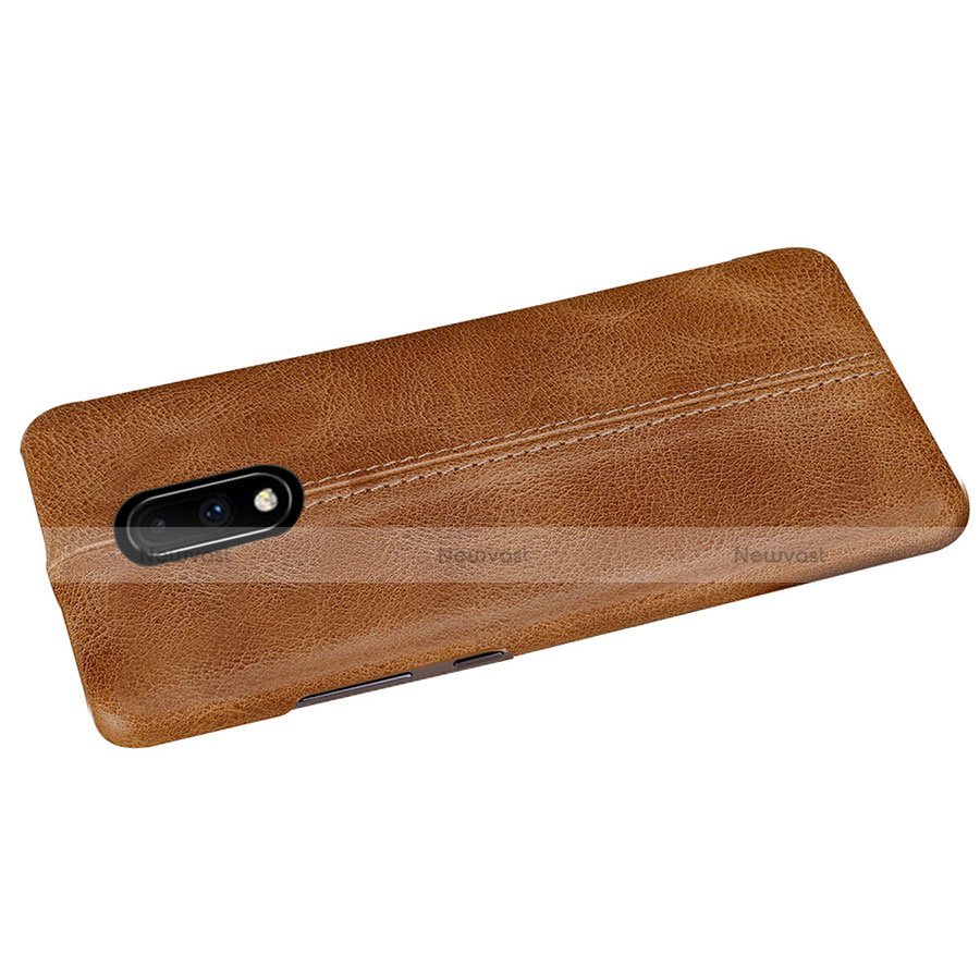 Soft Luxury Leather Snap On Case Cover for OnePlus 7