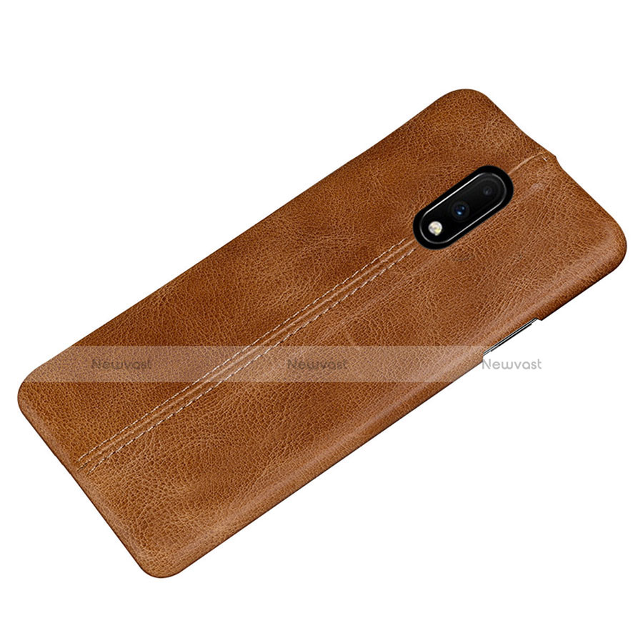 Soft Luxury Leather Snap On Case Cover for OnePlus 7