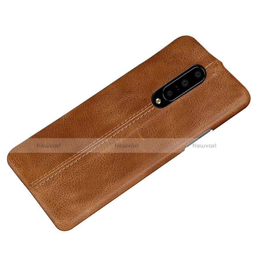 Soft Luxury Leather Snap On Case Cover for OnePlus 7 Pro