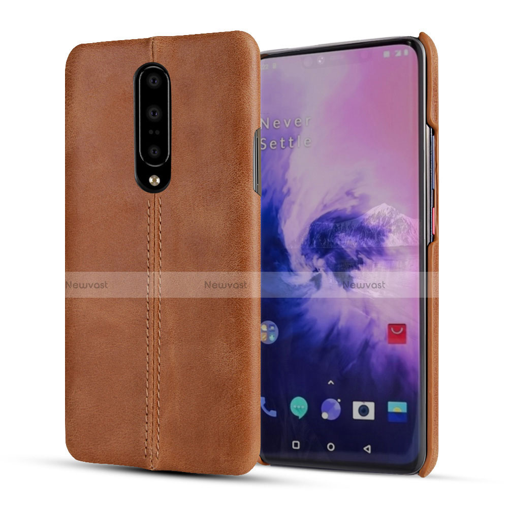 Soft Luxury Leather Snap On Case Cover for OnePlus 7 Pro