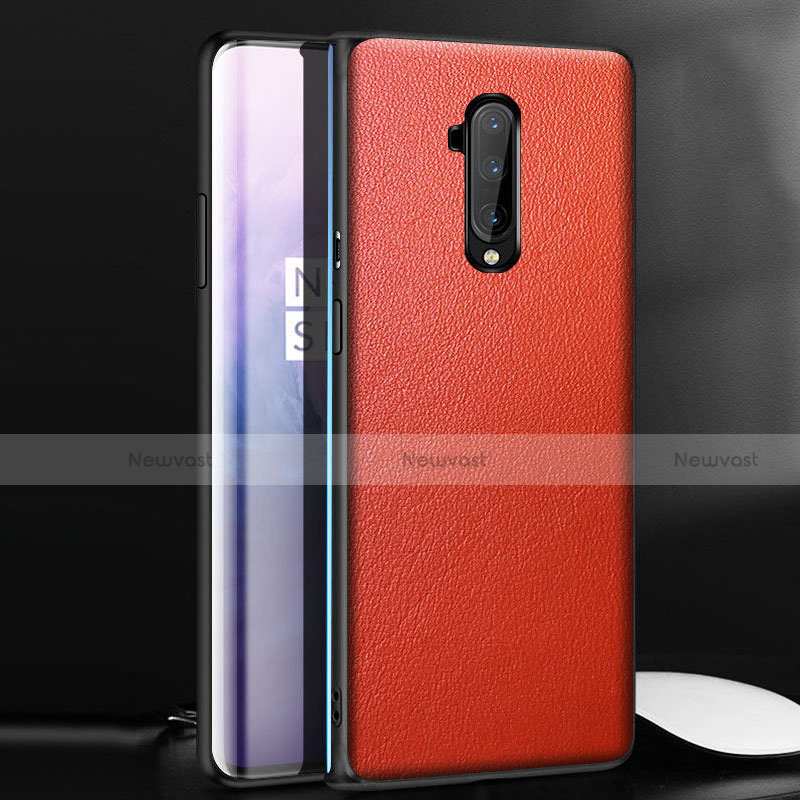 Soft Luxury Leather Snap On Case Cover for OnePlus 7T Pro