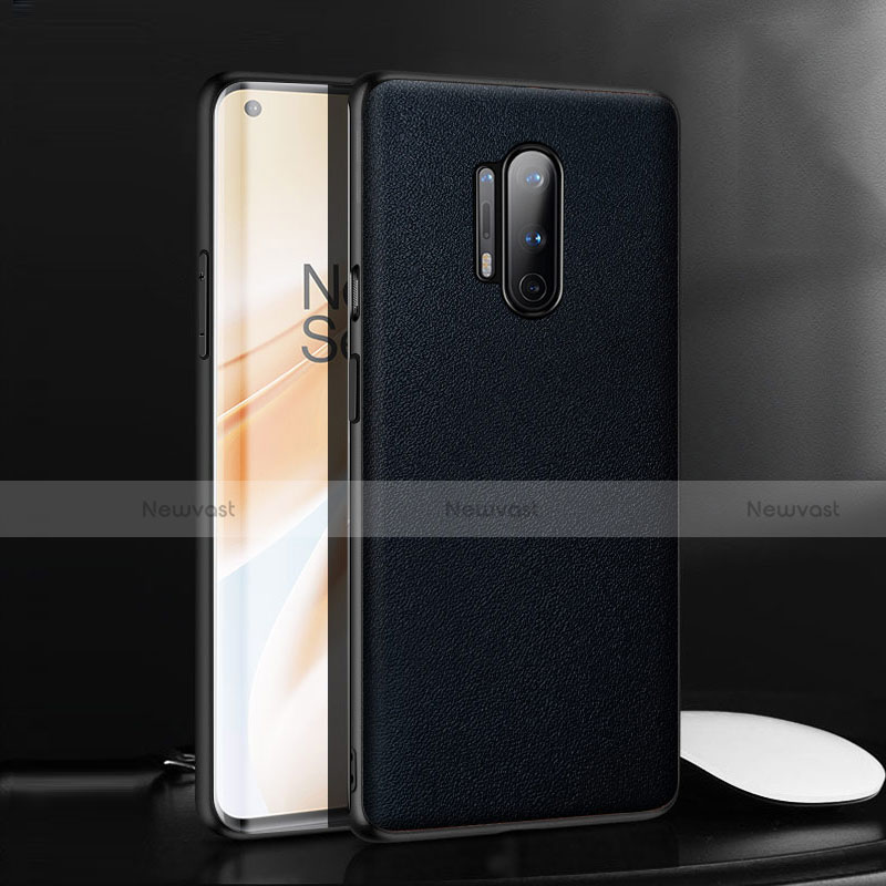 Soft Luxury Leather Snap On Case Cover for OnePlus 8 Pro