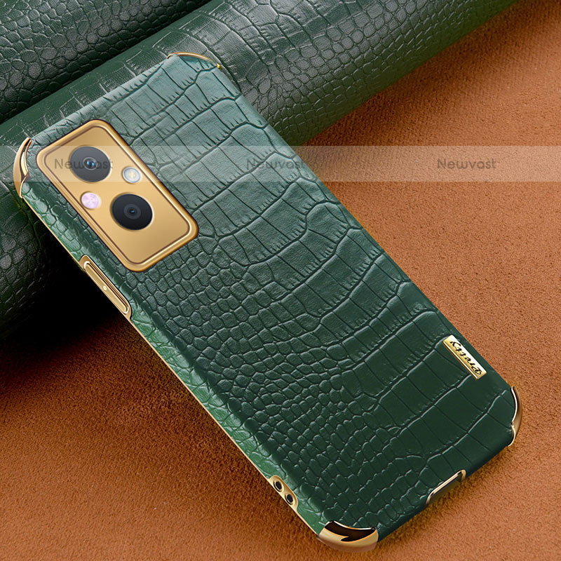 Soft Luxury Leather Snap On Case Cover for OnePlus Nord N20 5G Green