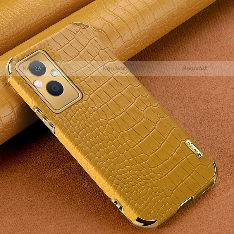 Soft Luxury Leather Snap On Case Cover for OnePlus Nord N20 5G Yellow