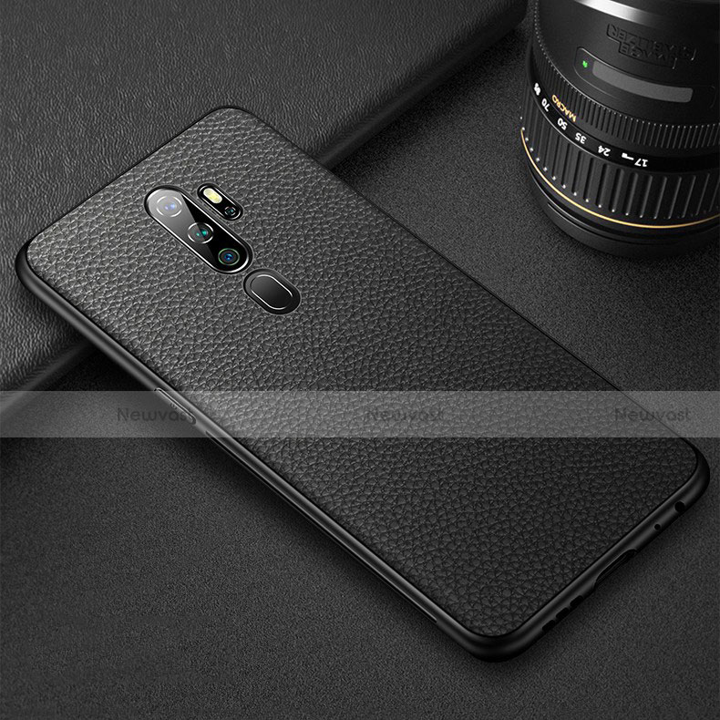 Soft Luxury Leather Snap On Case Cover for Oppo A9 (2020)