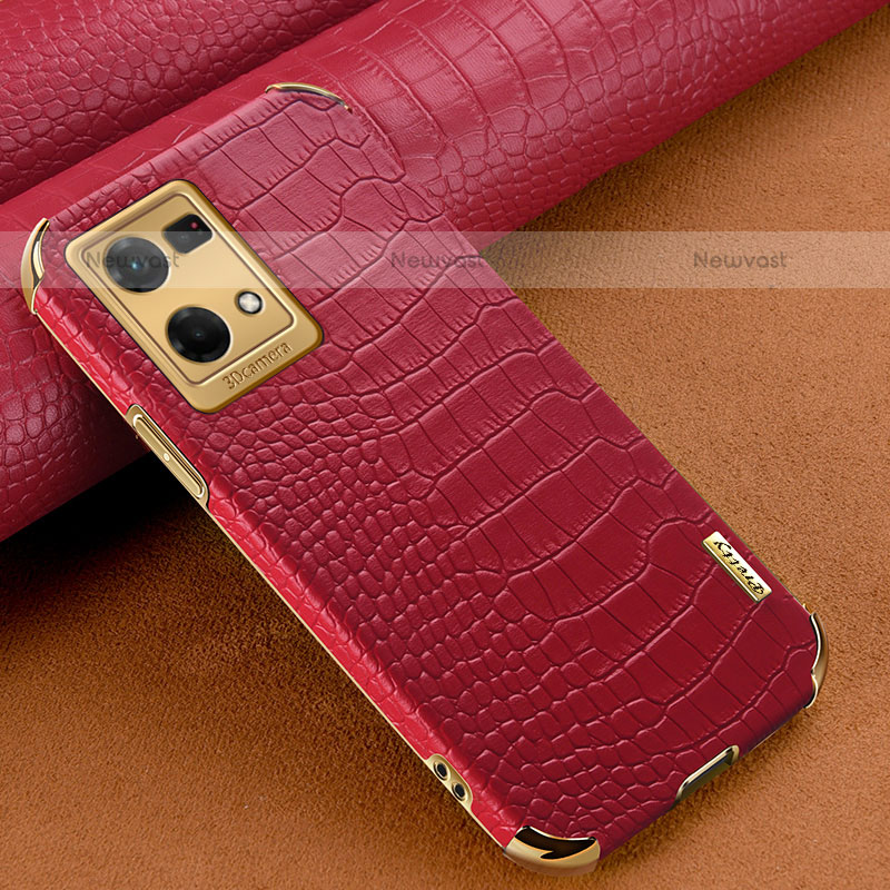 Soft Luxury Leather Snap On Case Cover for Oppo F21 Pro 4G