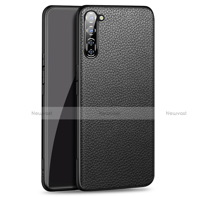 Soft Luxury Leather Snap On Case Cover for Oppo Find X2 Lite