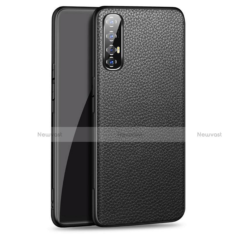 Soft Luxury Leather Snap On Case Cover for Oppo Find X2 Neo