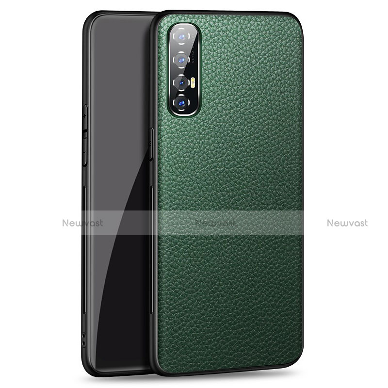 Soft Luxury Leather Snap On Case Cover for Oppo Find X2 Neo