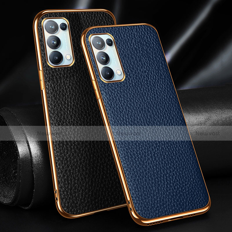 Soft Luxury Leather Snap On Case Cover for Oppo Find X3 Lite 5G