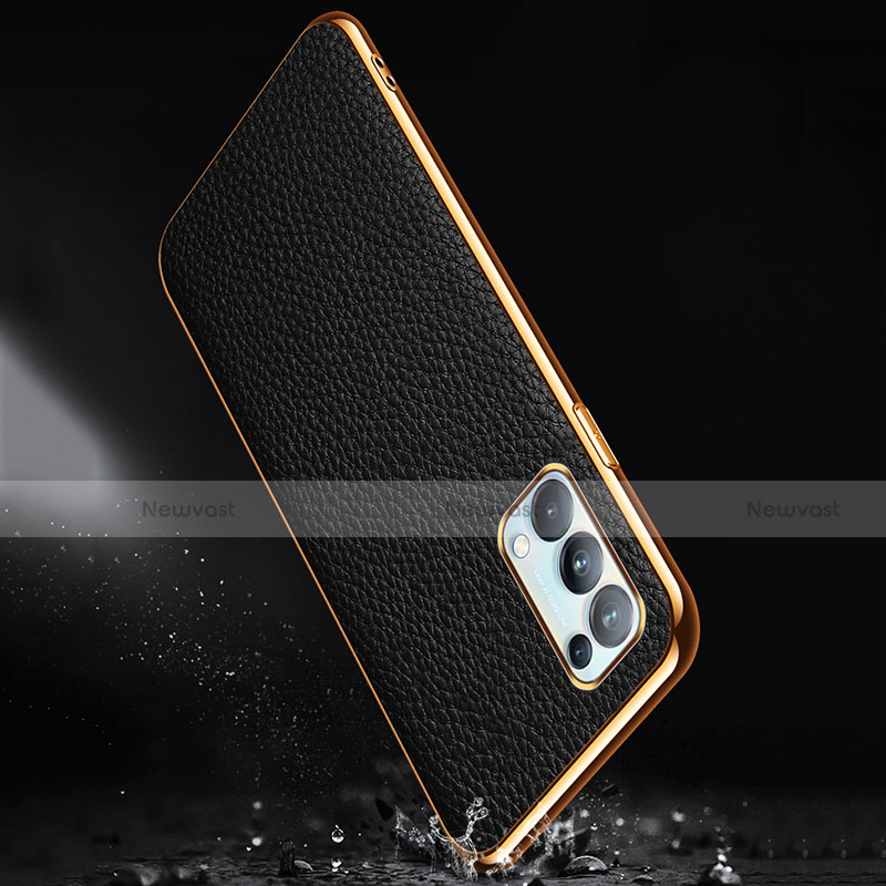 Soft Luxury Leather Snap On Case Cover for Oppo Find X3 Lite 5G