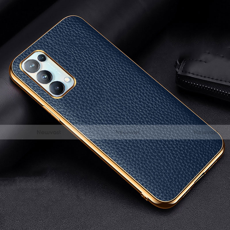 Soft Luxury Leather Snap On Case Cover for Oppo Reno5 Pro 5G