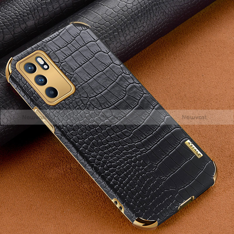 Soft Luxury Leather Snap On Case Cover for Oppo Reno6 Pro 5G India