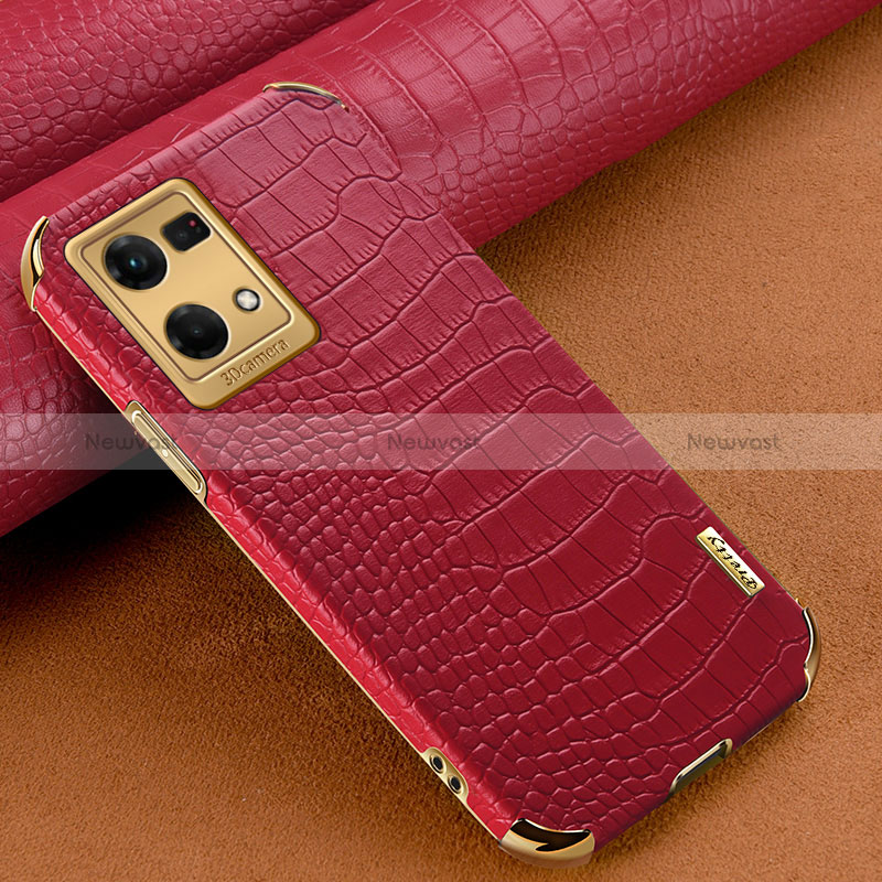 Soft Luxury Leather Snap On Case Cover for Oppo Reno7 4G