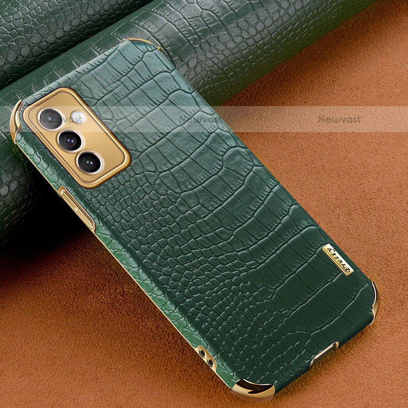 Soft Luxury Leather Snap On Case Cover for Samsung Galaxy Quantum2 5G Green