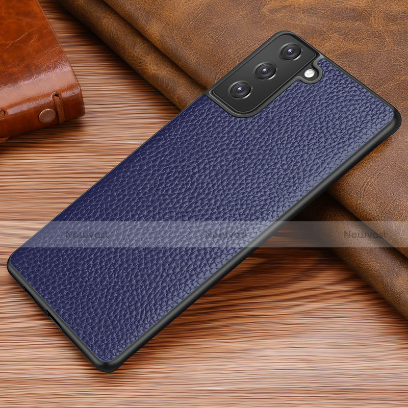 Soft Luxury Leather Snap On Case Cover for Samsung Galaxy S21 Plus 5G