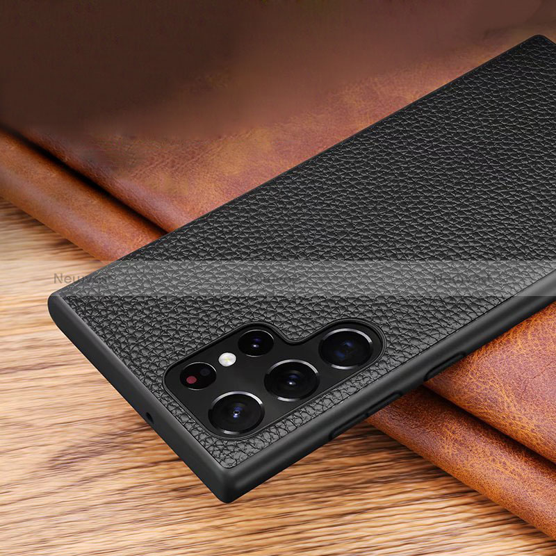 Soft Luxury Leather Snap On Case Cover for Samsung Galaxy S24 Ultra 5G