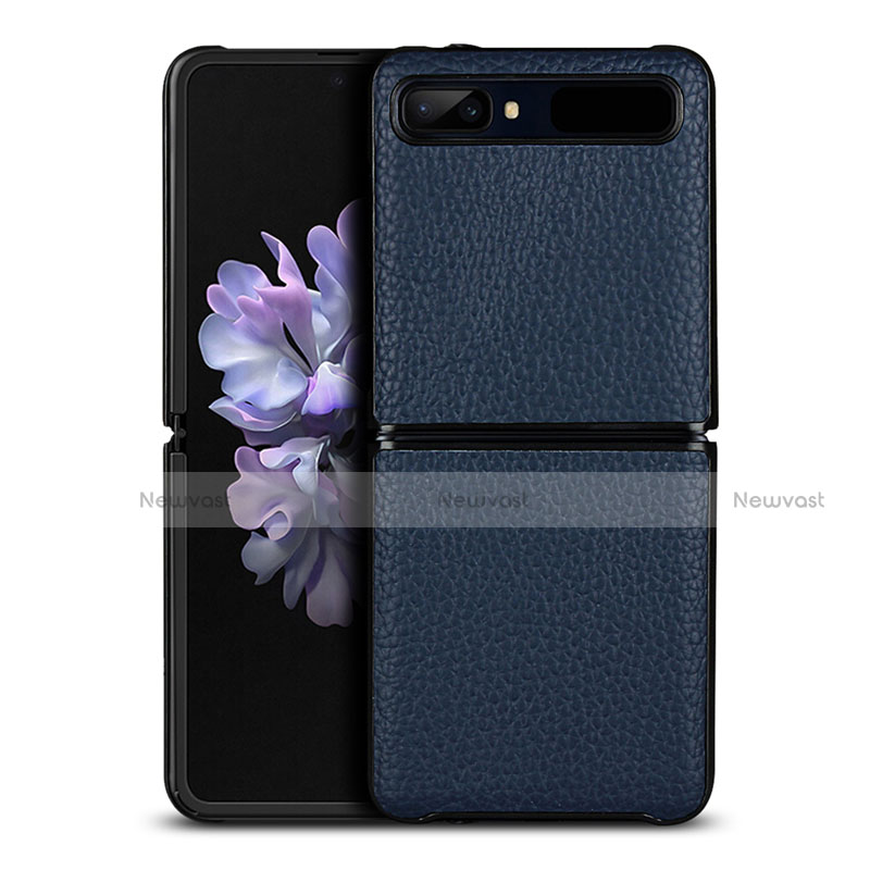 Soft Luxury Leather Snap On Case Cover for Samsung Galaxy Z Flip 5G