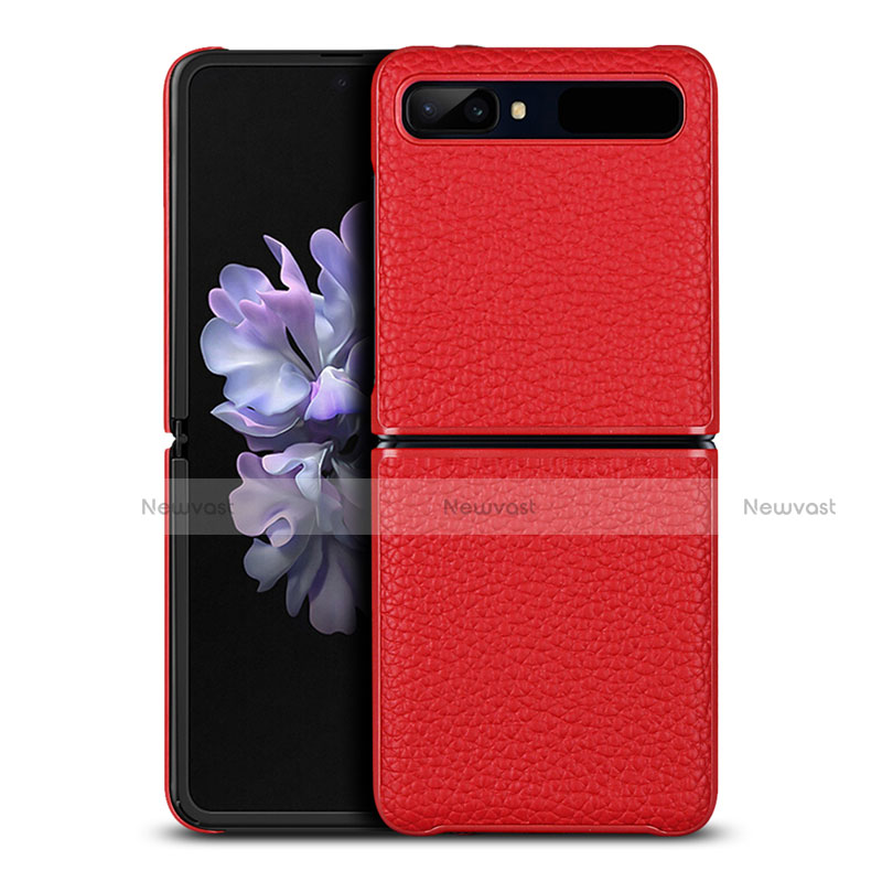 Soft Luxury Leather Snap On Case Cover for Samsung Galaxy Z Flip 5G