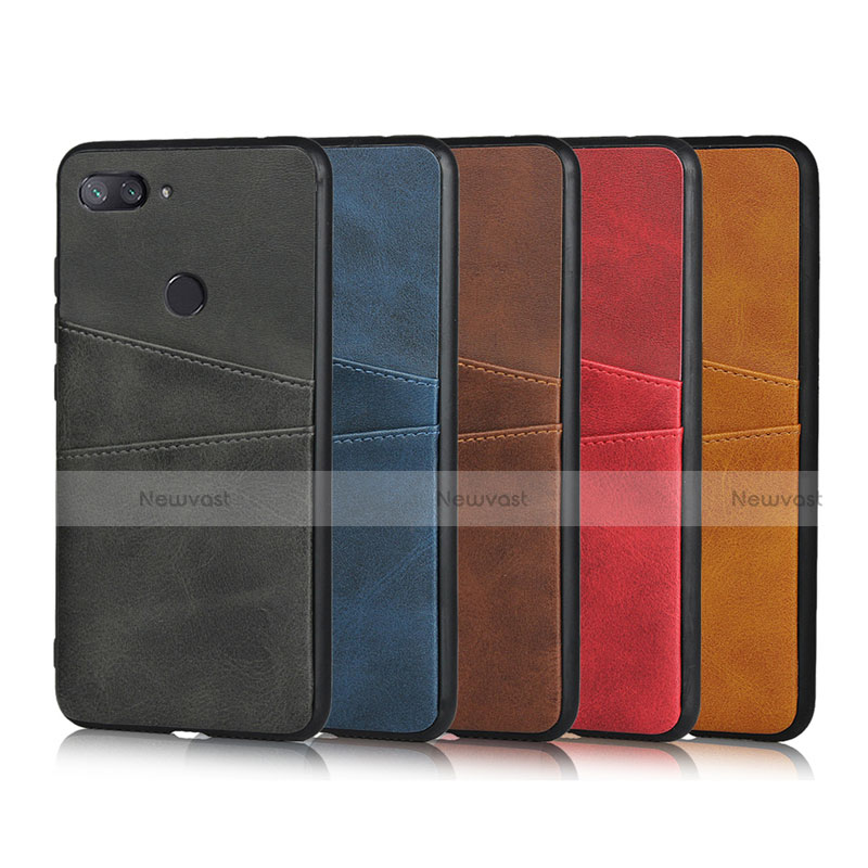 Soft Luxury Leather Snap On Case Cover for Xiaomi Mi 8 Lite