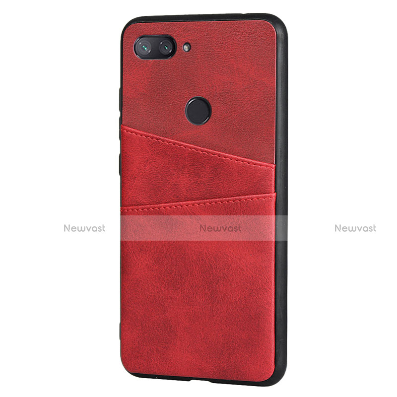 Soft Luxury Leather Snap On Case Cover for Xiaomi Mi 8 Lite