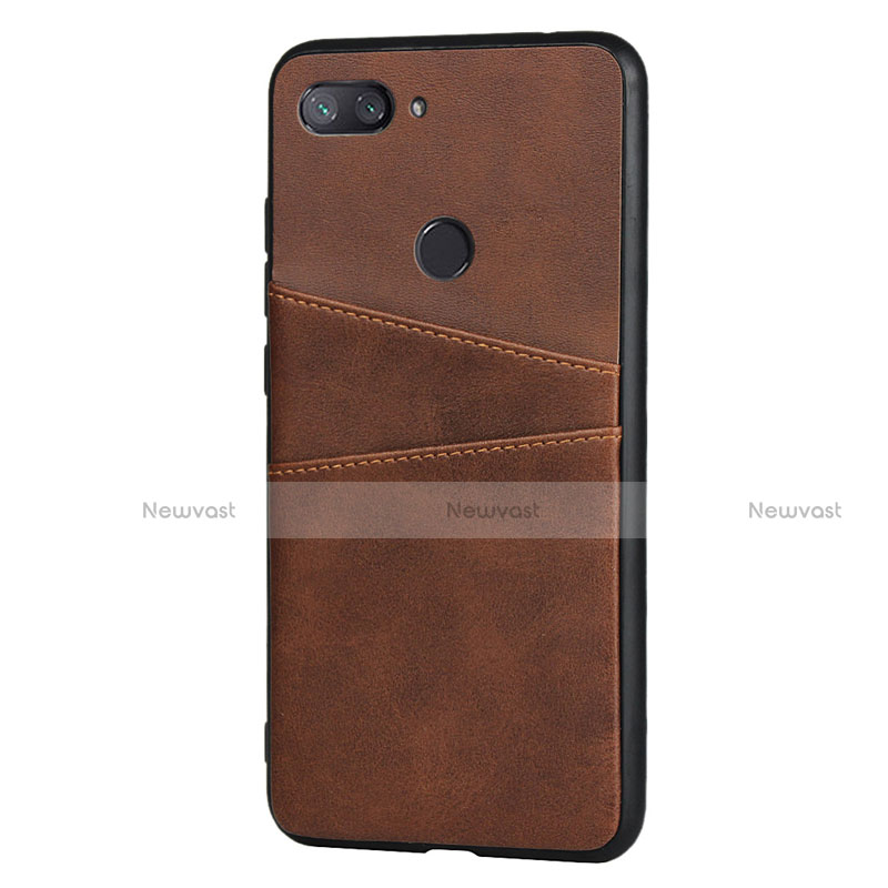 Soft Luxury Leather Snap On Case Cover for Xiaomi Mi 8 Lite