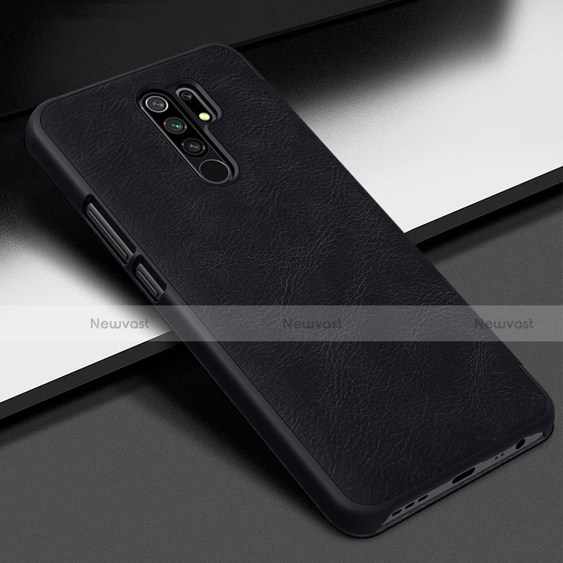 Soft Luxury Leather Snap On Case Cover for Xiaomi Redmi 9 Prime India