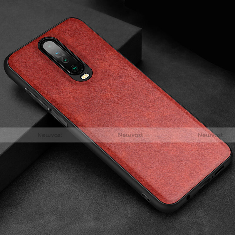 Soft Luxury Leather Snap On Case Cover for Xiaomi Redmi K30 5G Red