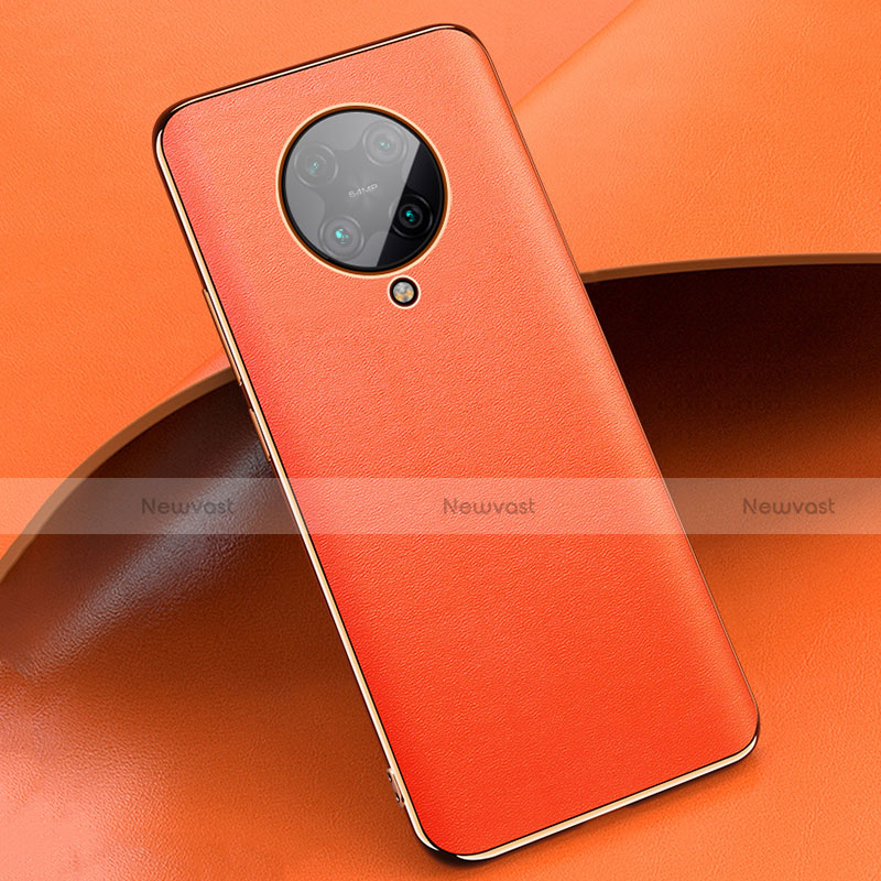Soft Luxury Leather Snap On Case Cover for Xiaomi Redmi K30 Pro Zoom Orange
