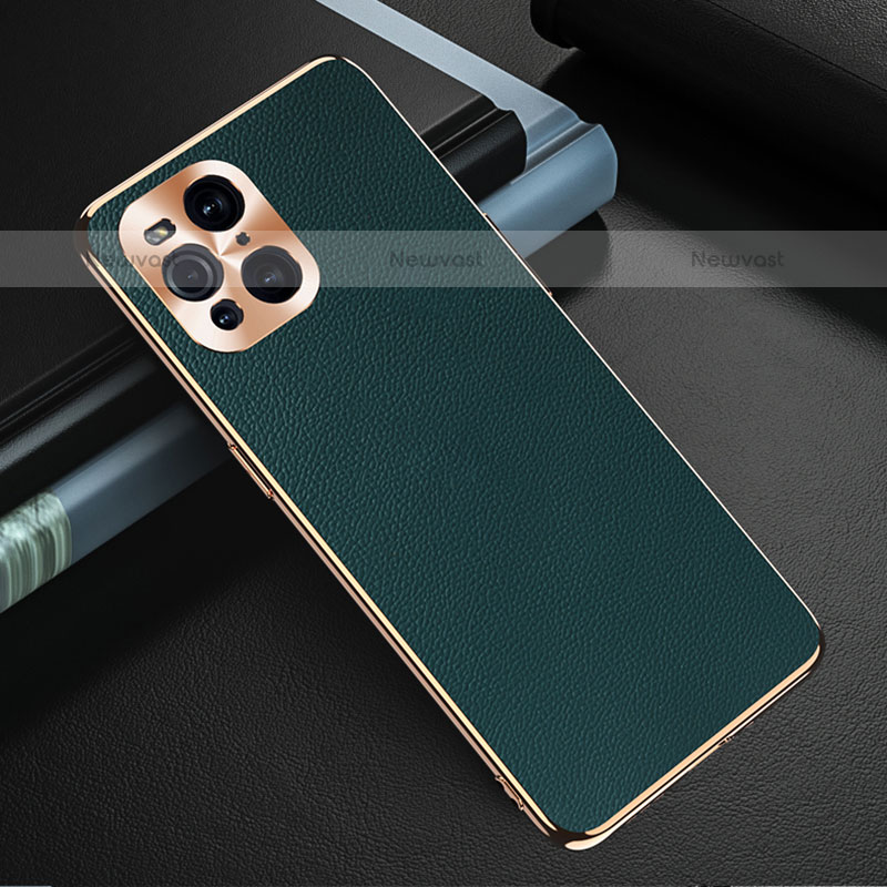 Soft Luxury Leather Snap On Case Cover GS1 for Oppo Find X3 Pro 5G