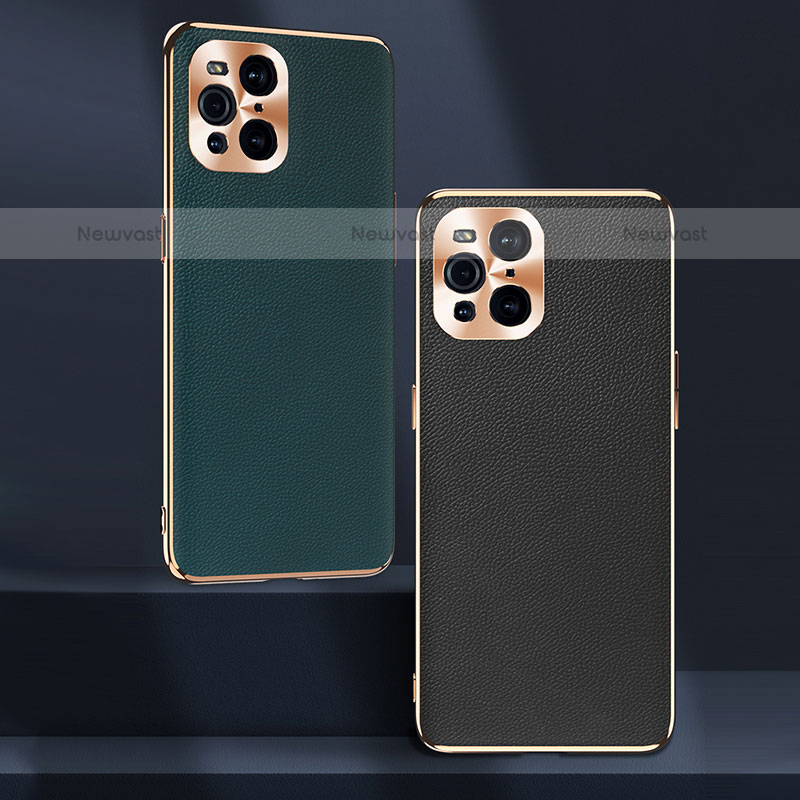 Soft Luxury Leather Snap On Case Cover GS1 for Oppo Find X3 Pro 5G