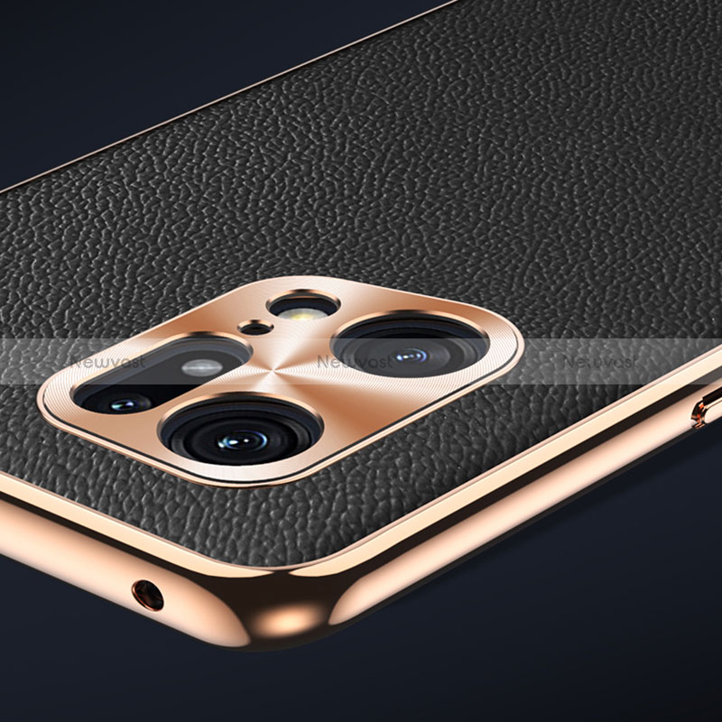 Soft Luxury Leather Snap On Case Cover GS1 for Oppo Find X5 5G