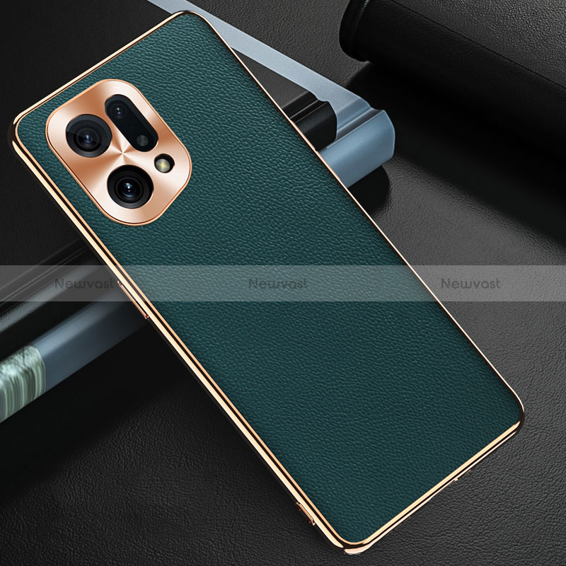 Soft Luxury Leather Snap On Case Cover GS1 for Oppo Find X5 5G