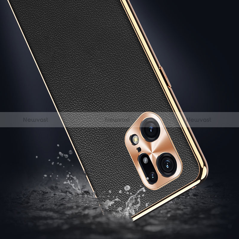 Soft Luxury Leather Snap On Case Cover GS1 for Oppo Find X5 5G