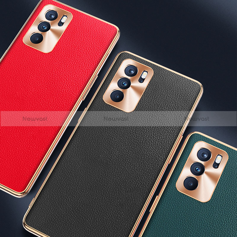 Soft Luxury Leather Snap On Case Cover GS1 for Oppo Reno6 Pro 5G India