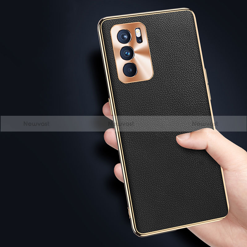 Soft Luxury Leather Snap On Case Cover GS1 for Oppo Reno6 Pro 5G India