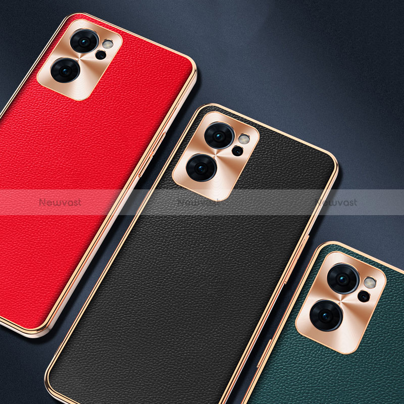 Soft Luxury Leather Snap On Case Cover GS1 for Oppo Reno7 SE 5G