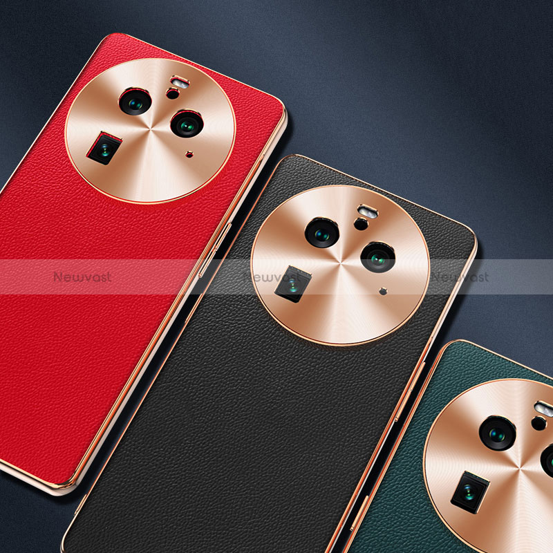 Soft Luxury Leather Snap On Case Cover GS3 for Oppo Find X6 Pro 5G