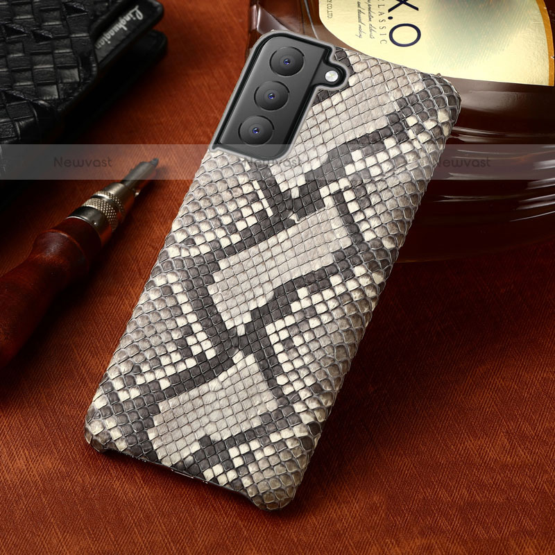 Soft Luxury Leather Snap On Case Cover HP1 for Samsung Galaxy S23 Plus 5G