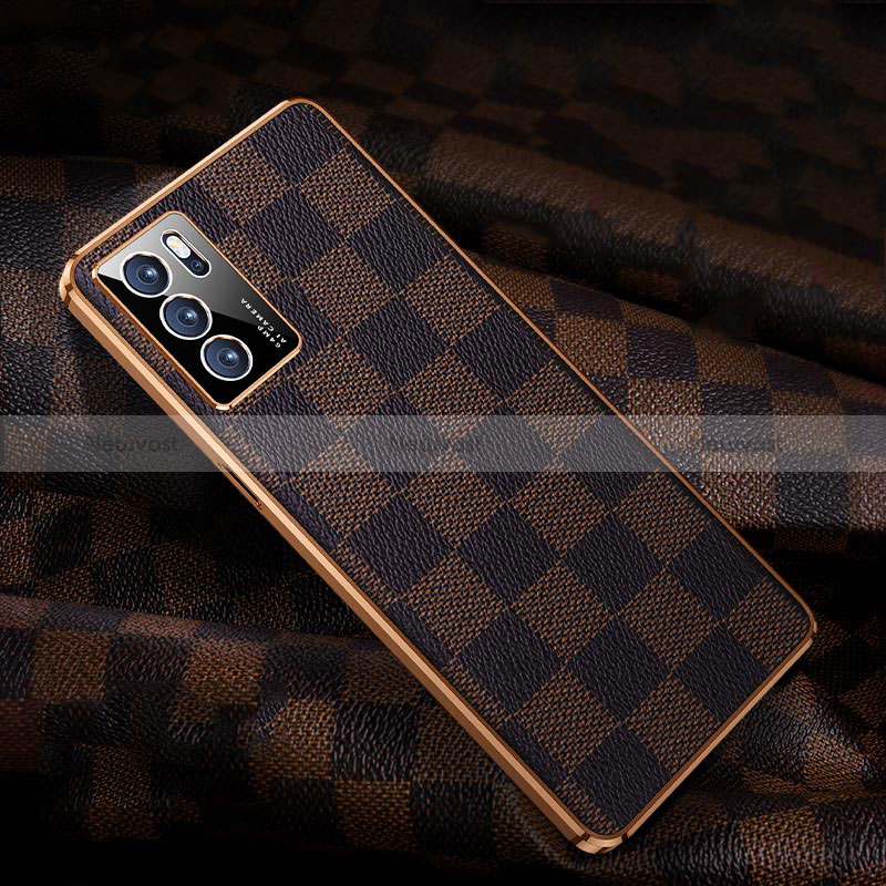 Soft Luxury Leather Snap On Case Cover JB1 for Oppo Reno6 Pro 5G