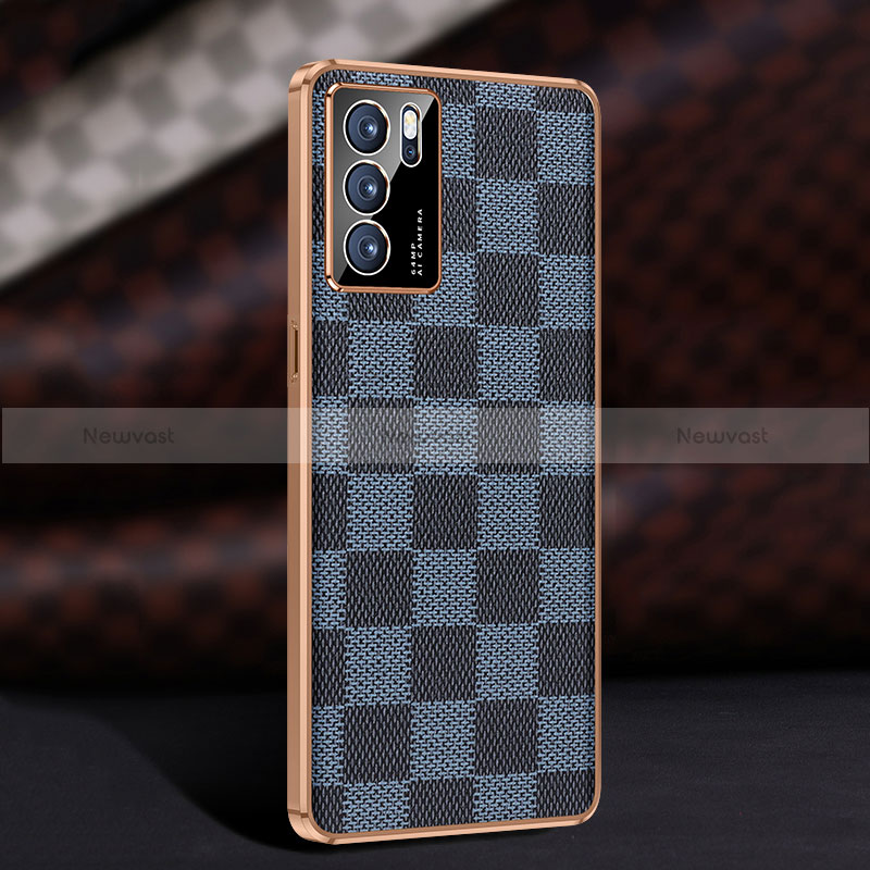 Soft Luxury Leather Snap On Case Cover JB1 for Oppo Reno6 Pro 5G India