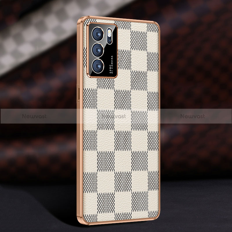 Soft Luxury Leather Snap On Case Cover JB1 for Oppo Reno6 Pro 5G India