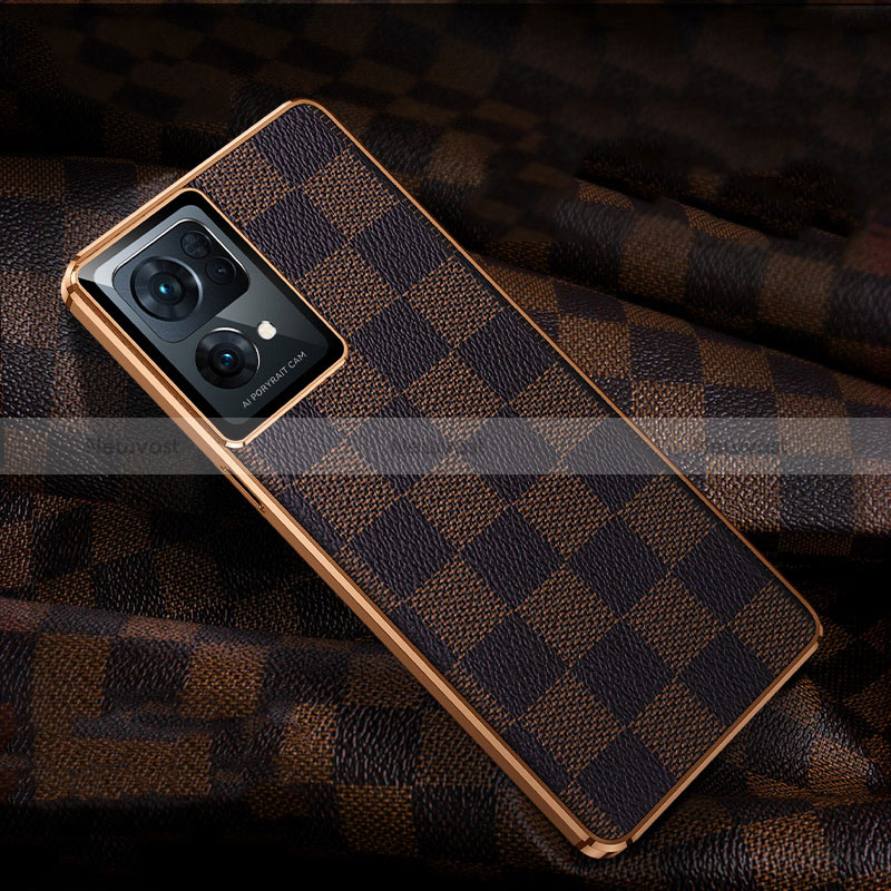 Soft Luxury Leather Snap On Case Cover JB1 for Oppo Reno7 Pro 5G