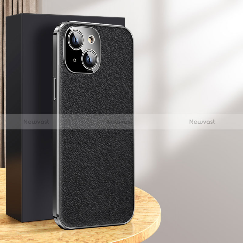 Soft Luxury Leather Snap On Case Cover JB2 for Apple iPhone 13