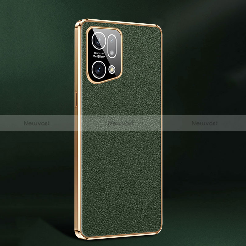 Soft Luxury Leather Snap On Case Cover JB2 for Oppo Find X5 5G