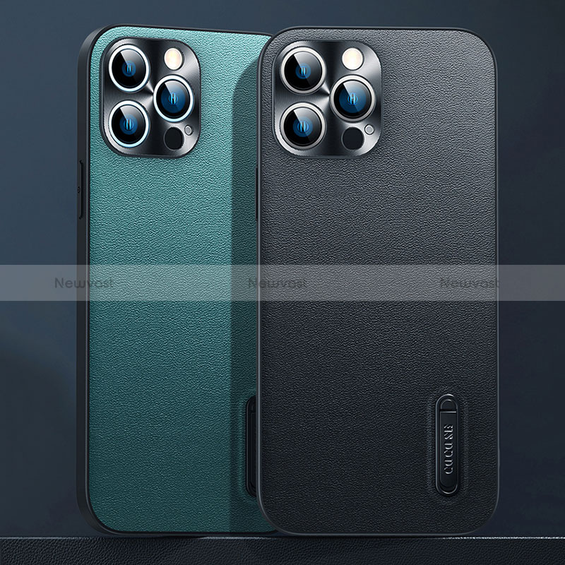 Soft Luxury Leather Snap On Case Cover JB3 for Apple iPhone 13 Pro Max