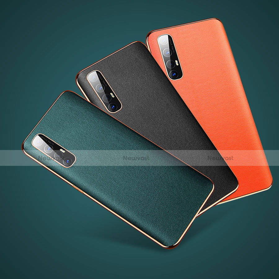 Soft Luxury Leather Snap On Case Cover L01 for Oppo Find X2 Neo