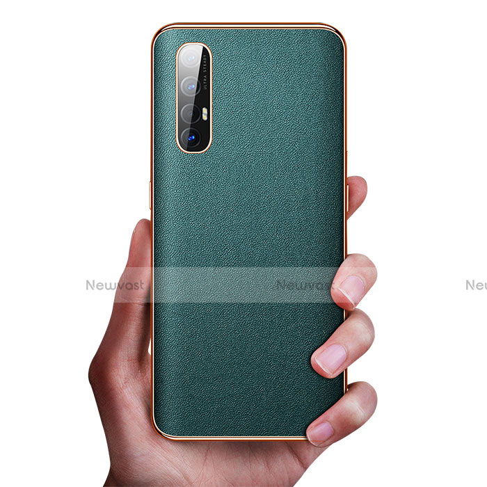 Soft Luxury Leather Snap On Case Cover L01 for Oppo Find X2 Neo